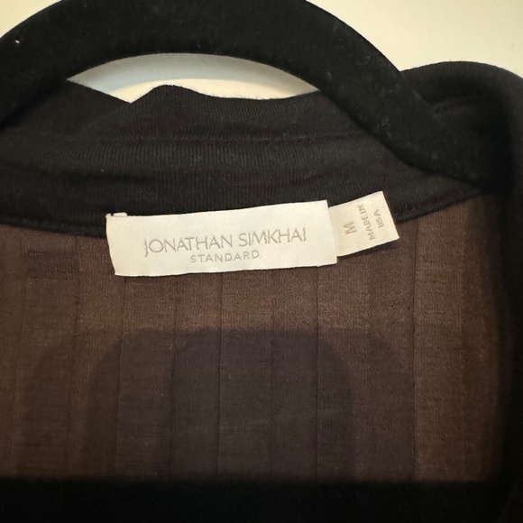 Jonathan Simkhai Brown Button-Up Knit Top - Picture 6 of 7